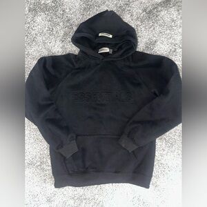 Essentials Black Men's Hoodie